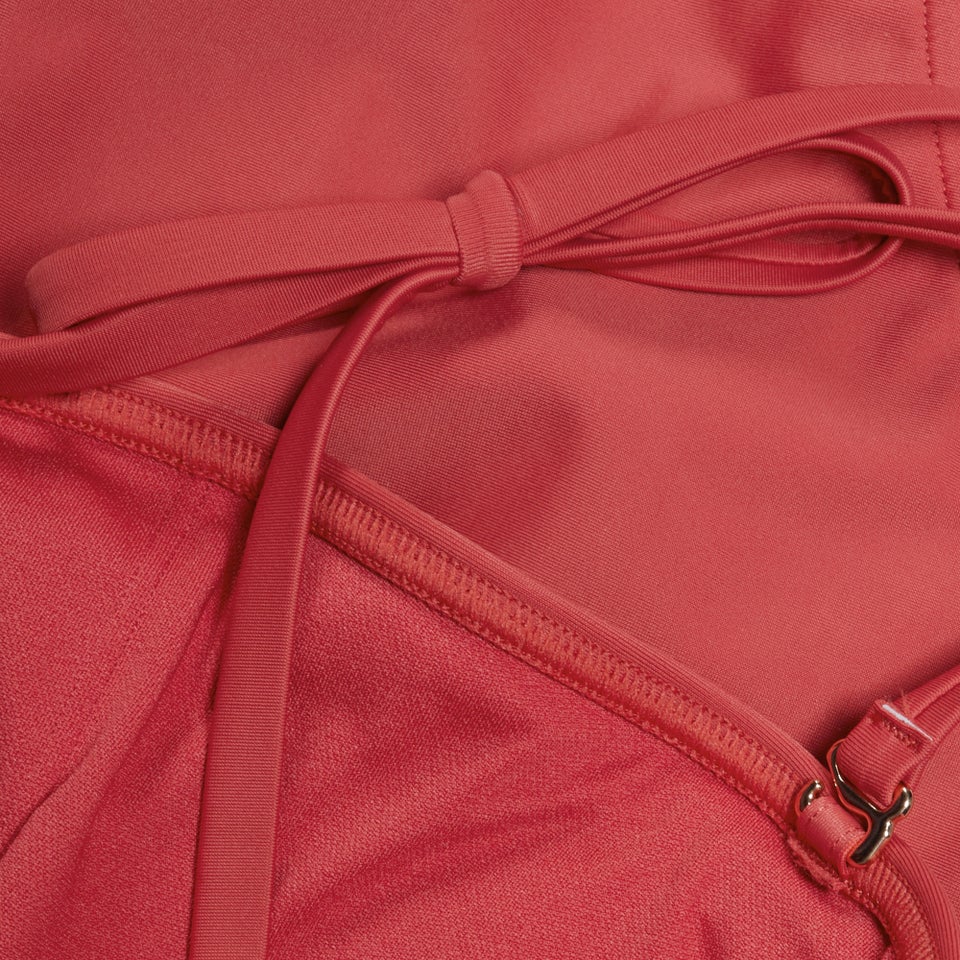 Damen Shaping-Bandeau-Badeanzug Rot