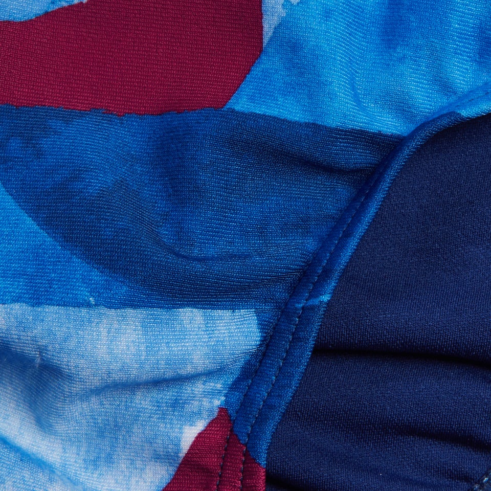 Slip de bain Hommes 8 cm Allover Digital pour Hommes Bleu/Violet