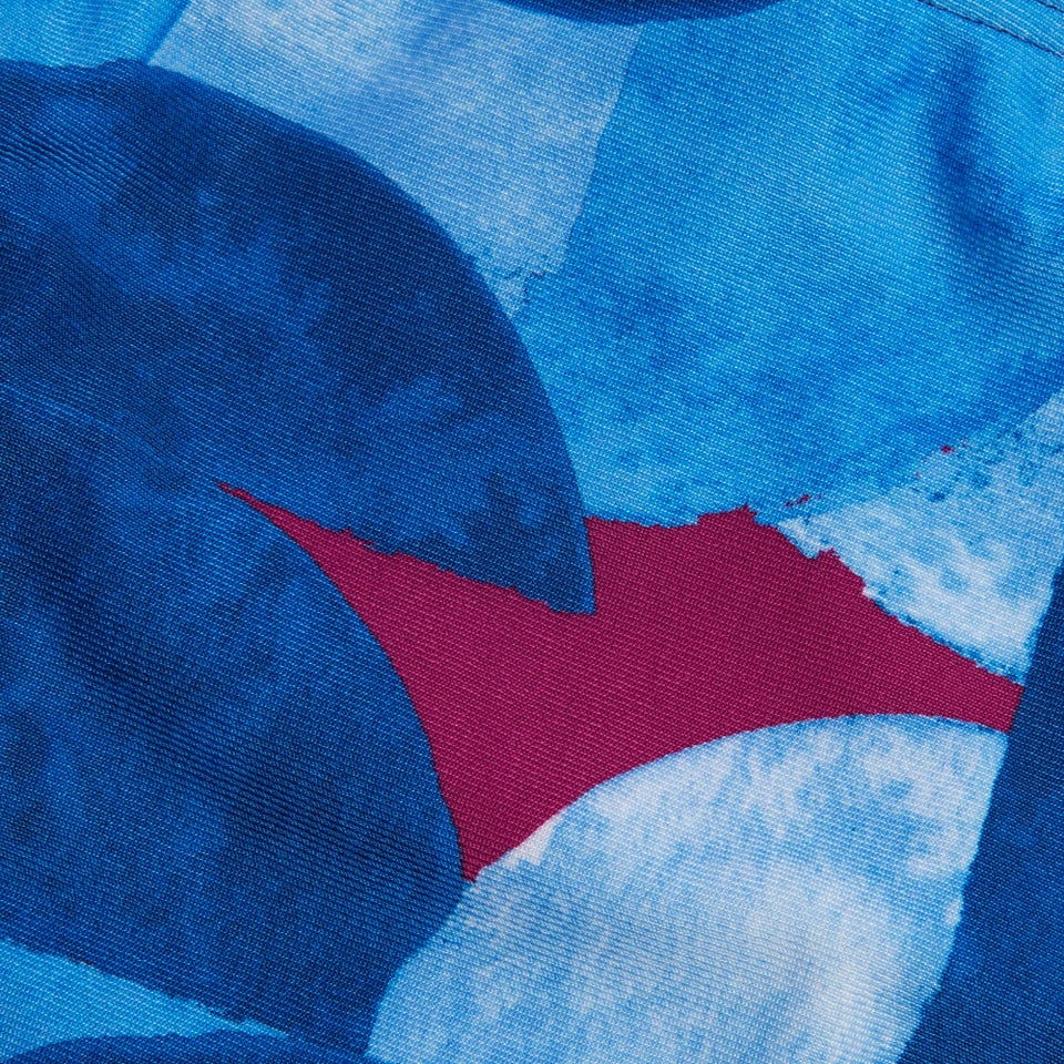 Slip de bain Hommes 8 cm Allover Digital pour Hommes Bleu/Violet