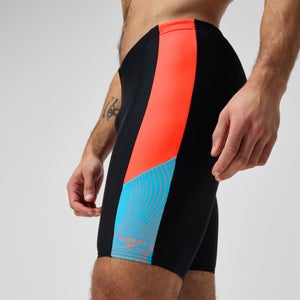 Herren Schwimmhose Schwarz/Rot