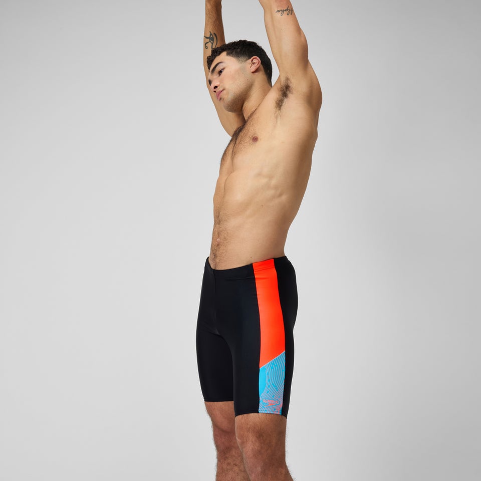 Jammer Hommes Dive pour Hommes Noir/Rouge sirène/Bleu picton