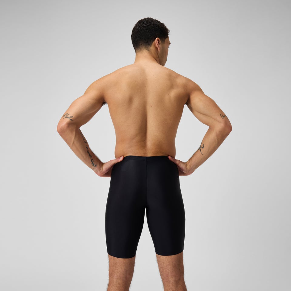 Jammer Hommes Medley Logo pour Hommes Noir/Rouge sirène