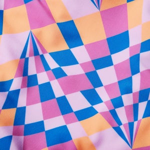 Girls' Printed Medalist Swimsuit Pink