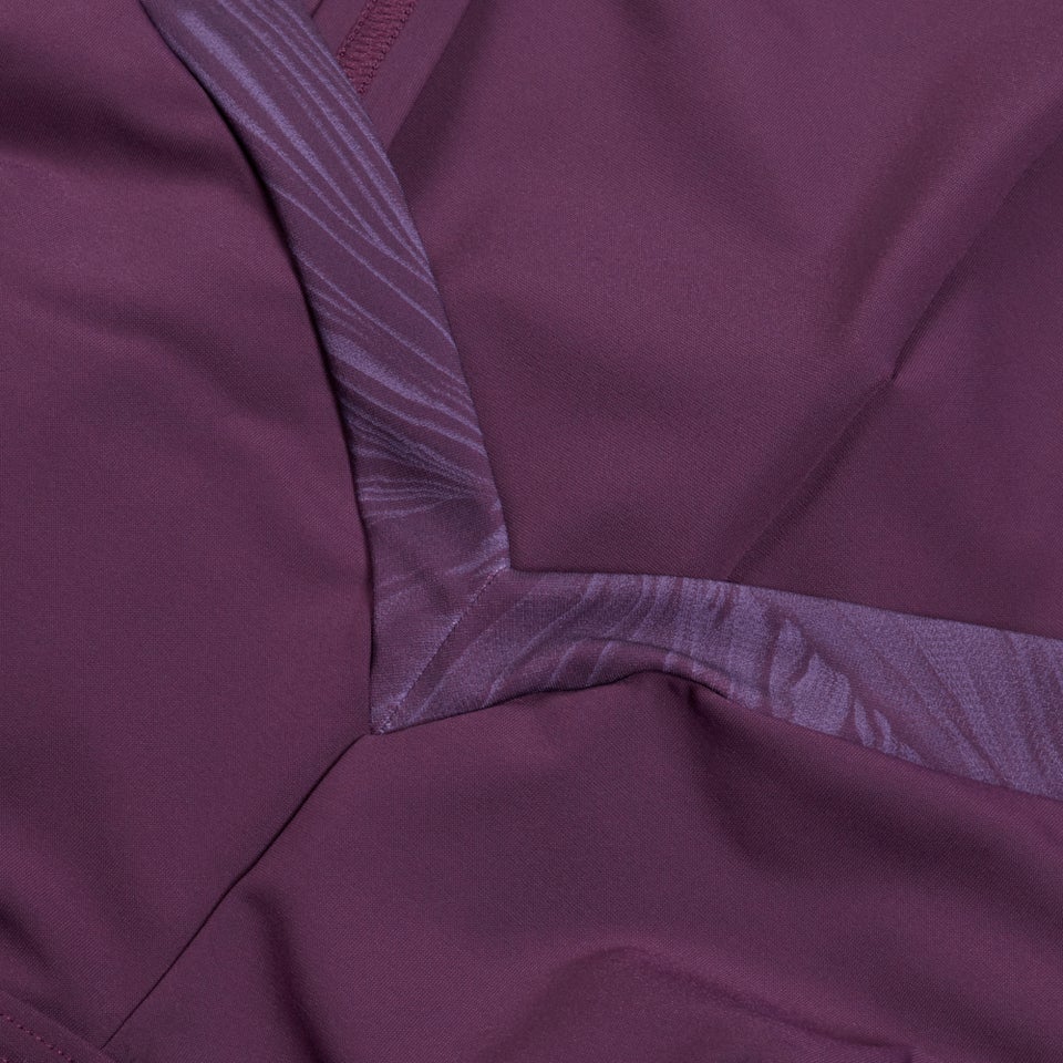 Maillot de bain 1 pièce à imprimé Shaping LunaElustre pour Femmes Prune dandy