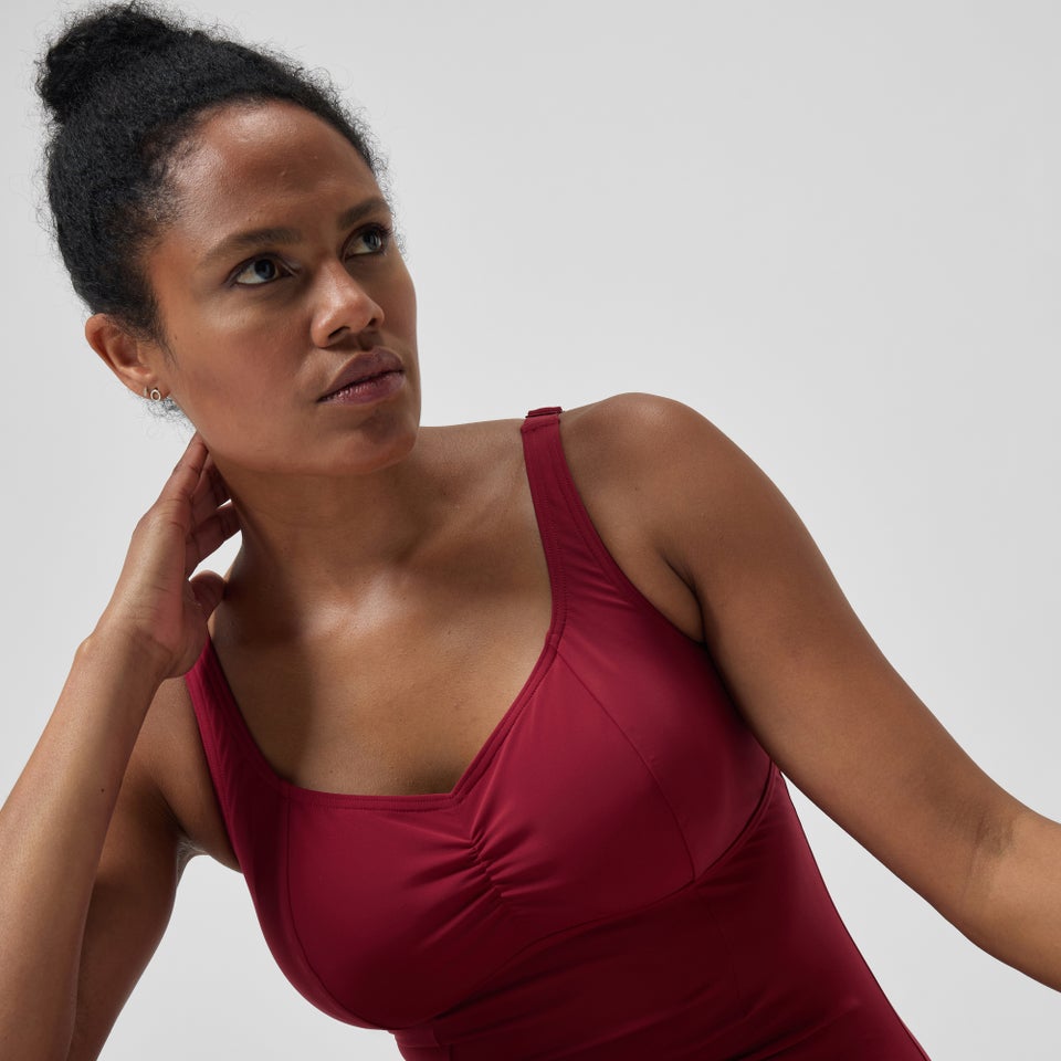 Damen AquaNite Shaping-Badeanzug Rot