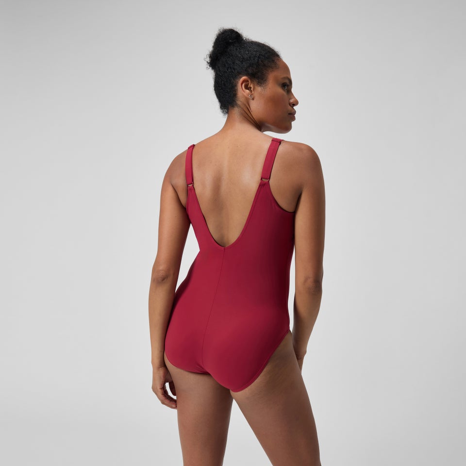 Damen AquaNite Shaping-Badeanzug Rot