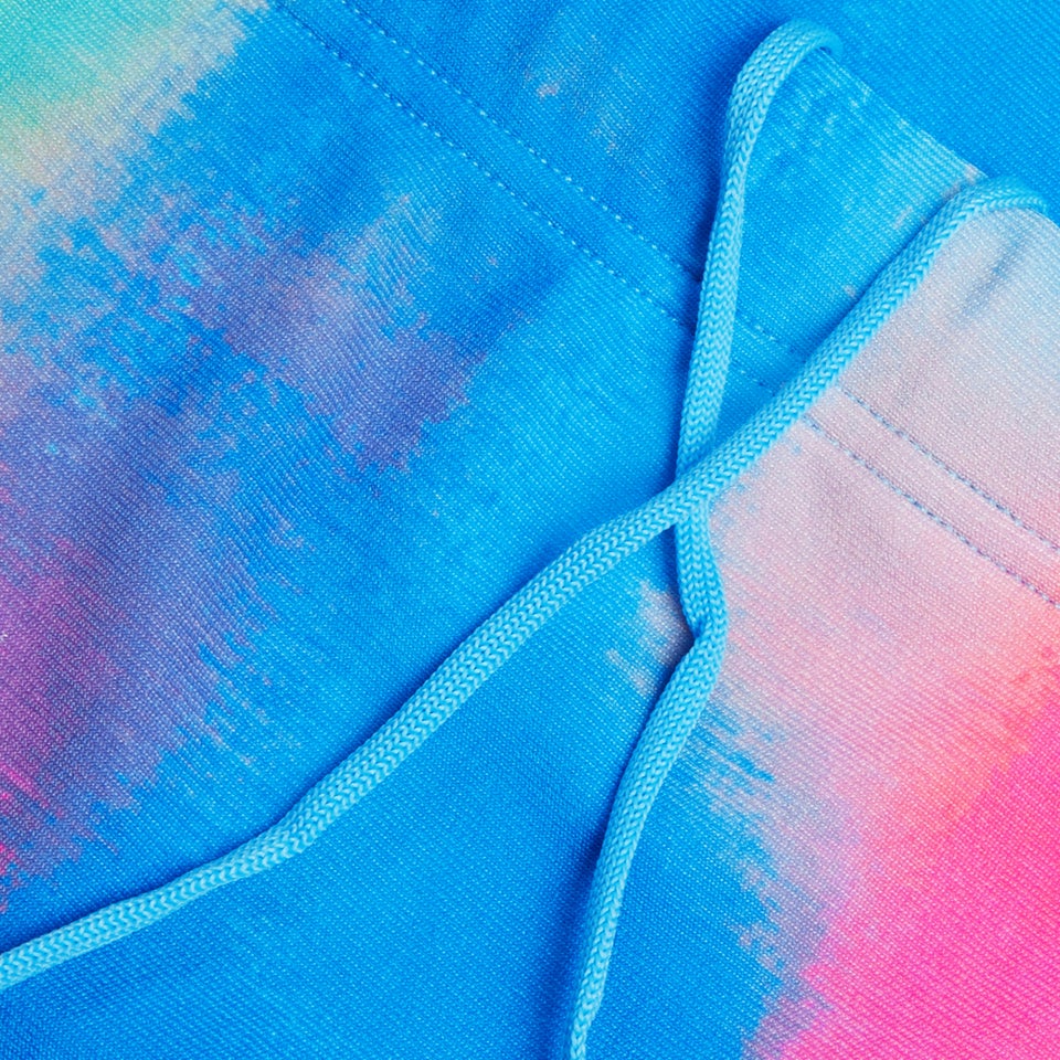 Slip de bain Hommes pour entraînement en club 13,5 cm Allover Rose kiki/Jus de citron/Bleu picton