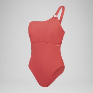 Women's Shaping Asymmetric Swimsuit Red