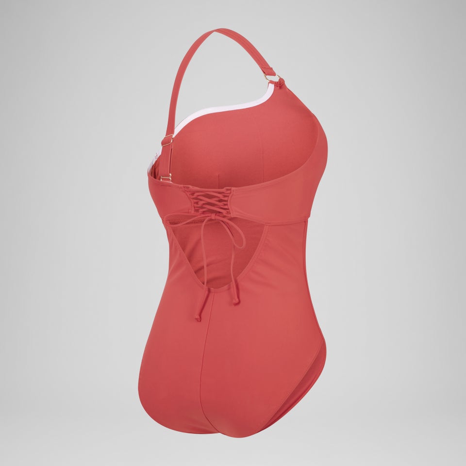 Women's Shaping Asymmetric Swimsuit Red