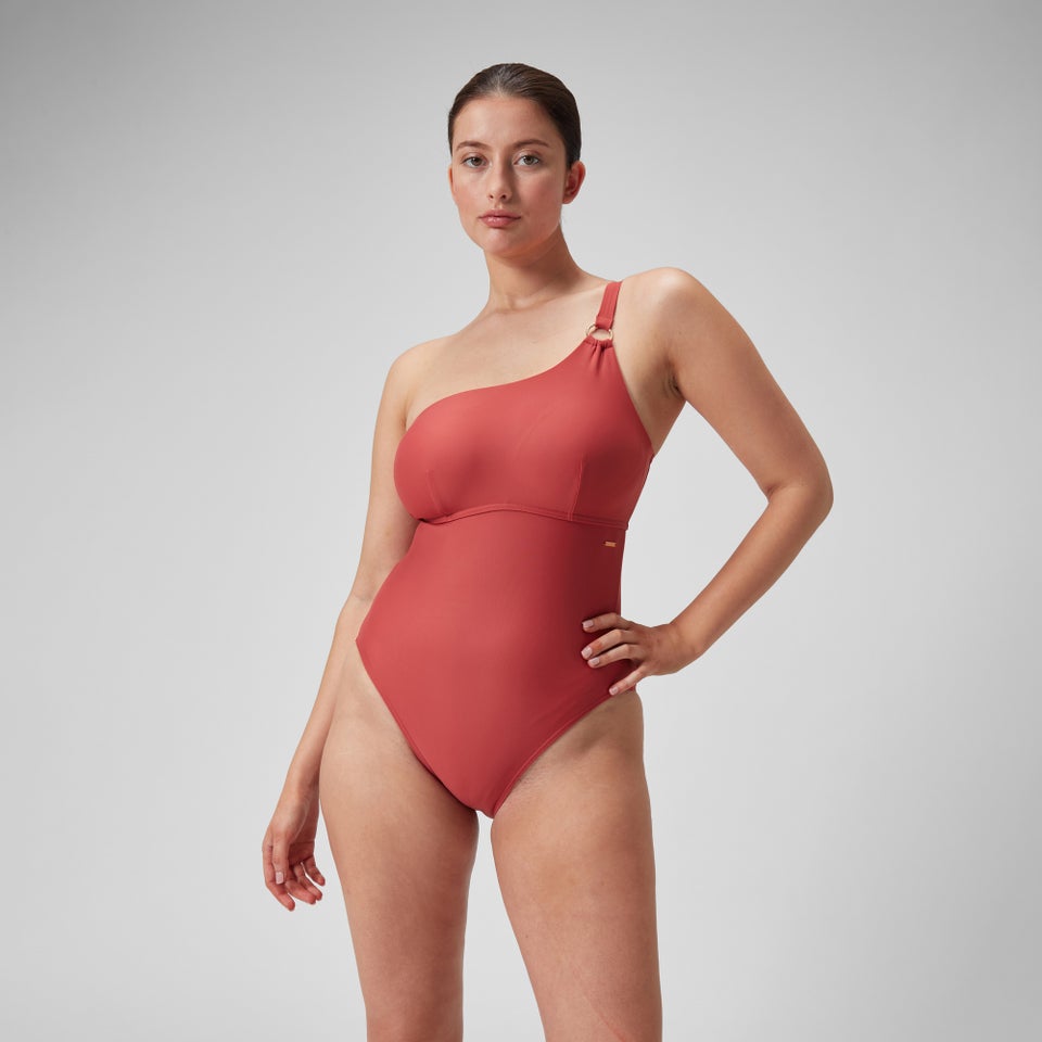 Women's Shaping Asymmetric Swimsuit Red