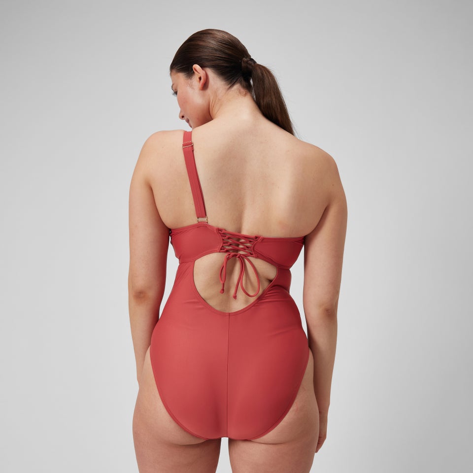 Women's Shaping Asymmetric Swimsuit Red