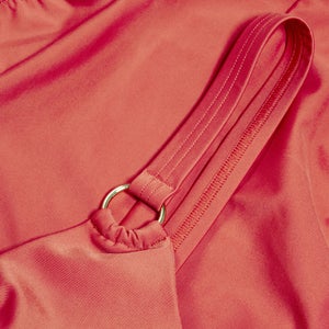 Women's Shaping Asymmetric Swimsuit Red