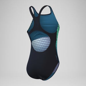 Maillot Femmes - Medalist imprimé numérique pour Femmes Noir/Bleu sarcelle foncé/Vert arlequin