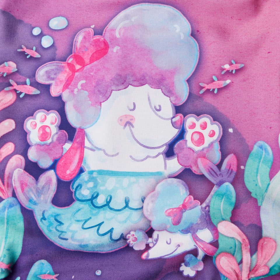 Mädchen Badeanzug mit Digital-Print Pink