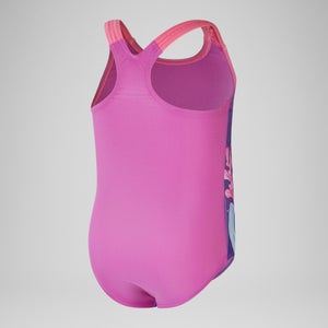 Maillot de bain Fille à imprimé numérique pour Filles Rose kiki/Pétale/Caribe