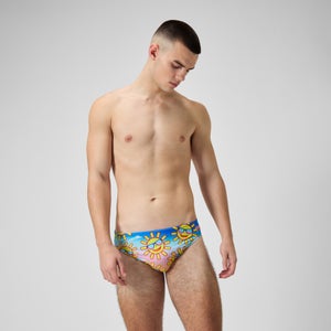 Men's Escape 2" Brief Yellow/Blue