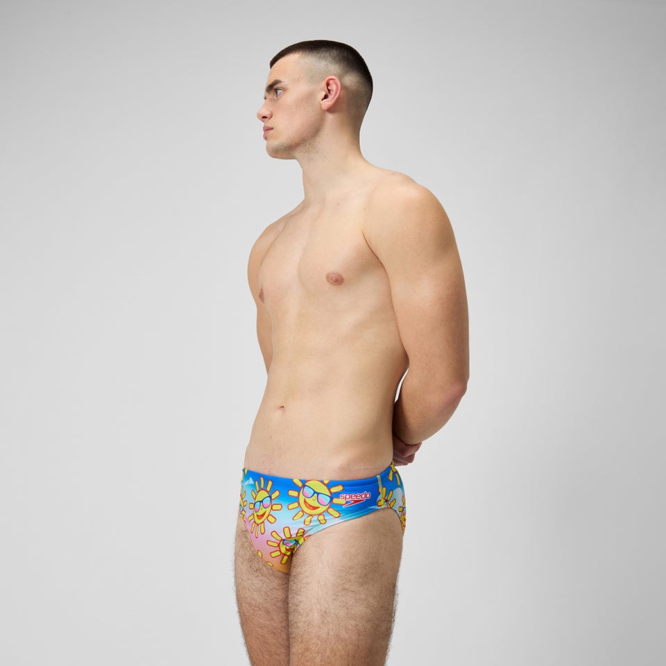 Men's Escape 2" Brief Yellow/Blue