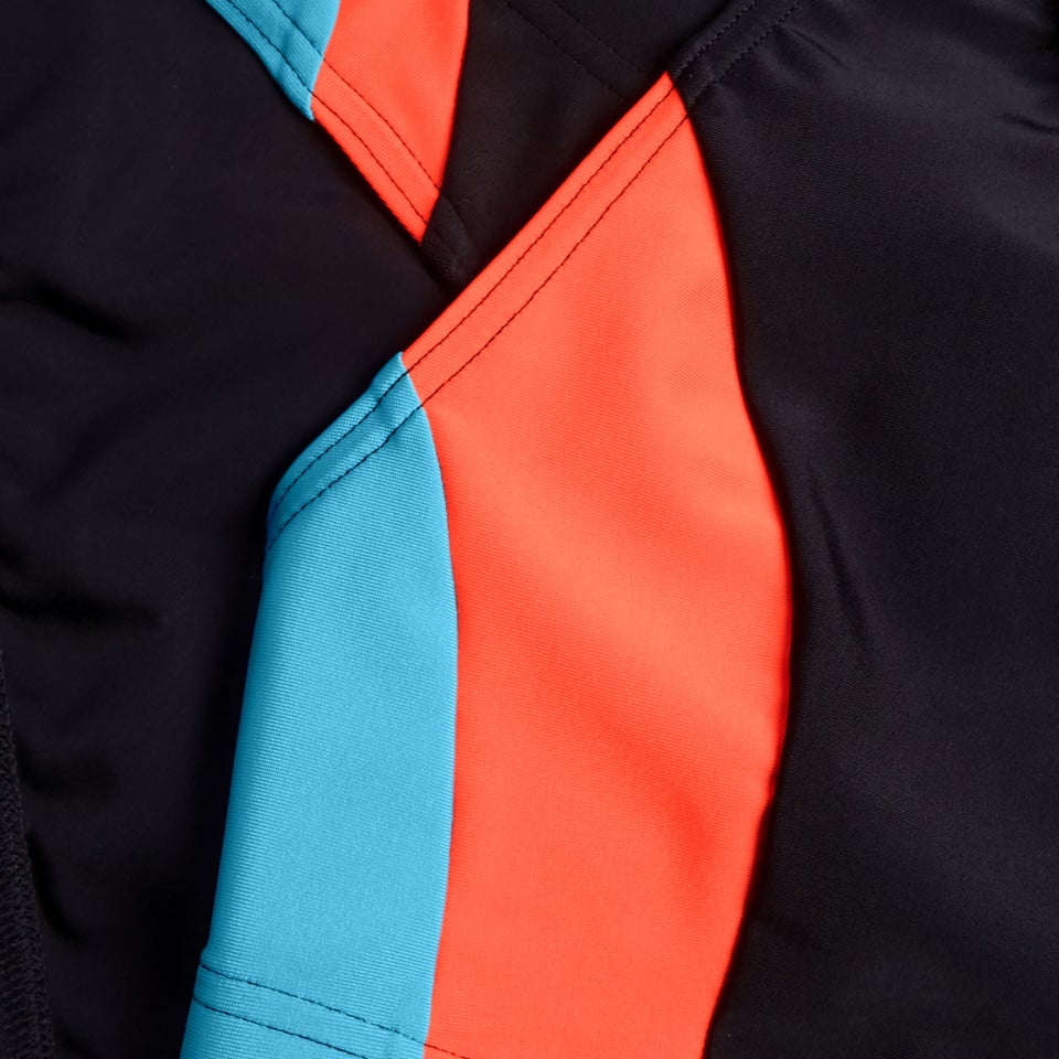 Maillot de bain 2 pièces Colourblock Splice 2.0 pour Femmes Noir/Rouge sirène/Bleu picton