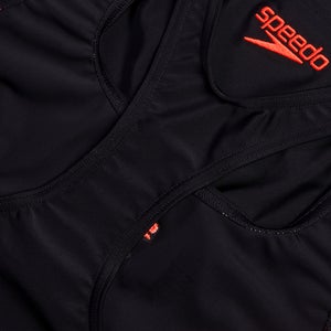 Maillot de bain 2 pièces Colourblock Splice 2.0 pour Femmes Noir/Rouge sirène/Bleu picton