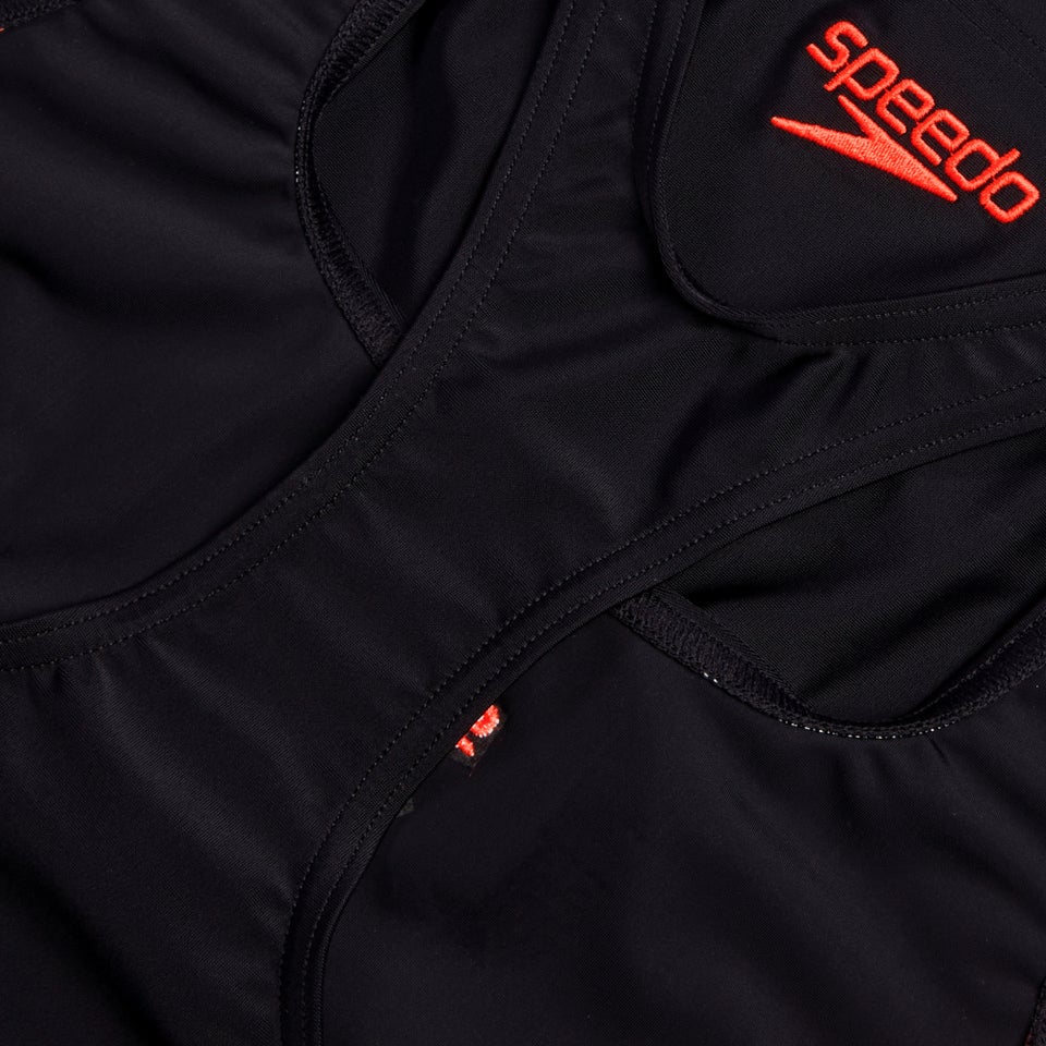 Maillot de bain 2 pièces Colourblock Splice 2.0 pour Femmes Noir/Rouge sirène/Bleu picton