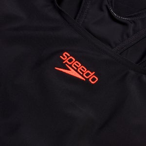 Maillot de bain 2 pièces Colourblock Splice 2.0 pour Femmes Noir/Rouge sirène/Bleu picton