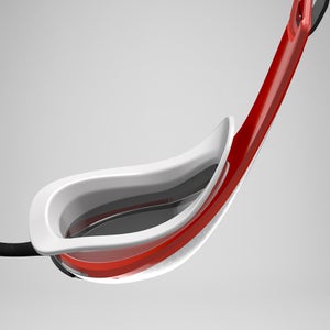 Verspiegelte Fastskin Pure Focus Schwimmbrille Sirenenrot/Schwarz/Weiß/Pictonblau