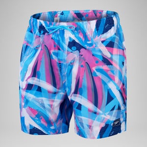 Men's Digital Printed Leisure 16" Swim Shorts Pink
