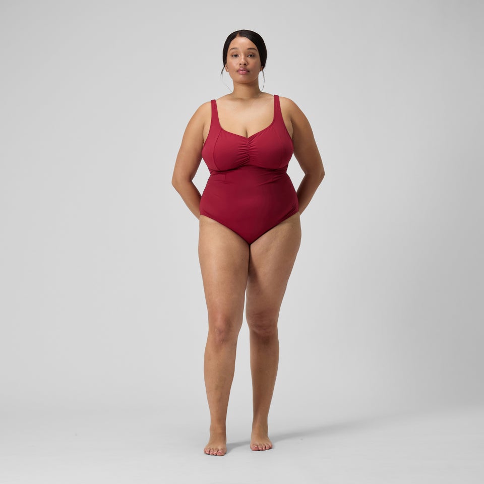 Women's Plus Size Shaping AquaNite Swimsuit Red