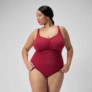 Women's Plus Size Shaping AquaNite Swimsuit Red - 46