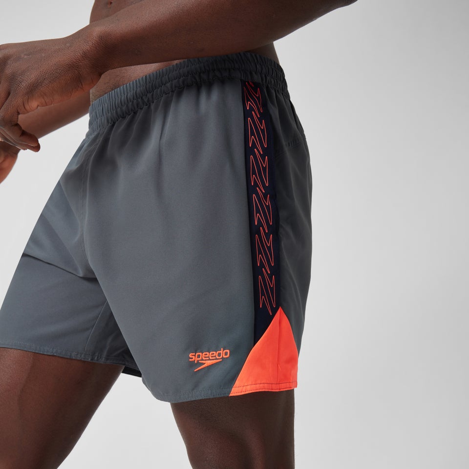 Short de bain Hyperboom Splice 40 cm pour Hommes Grey/Rouge