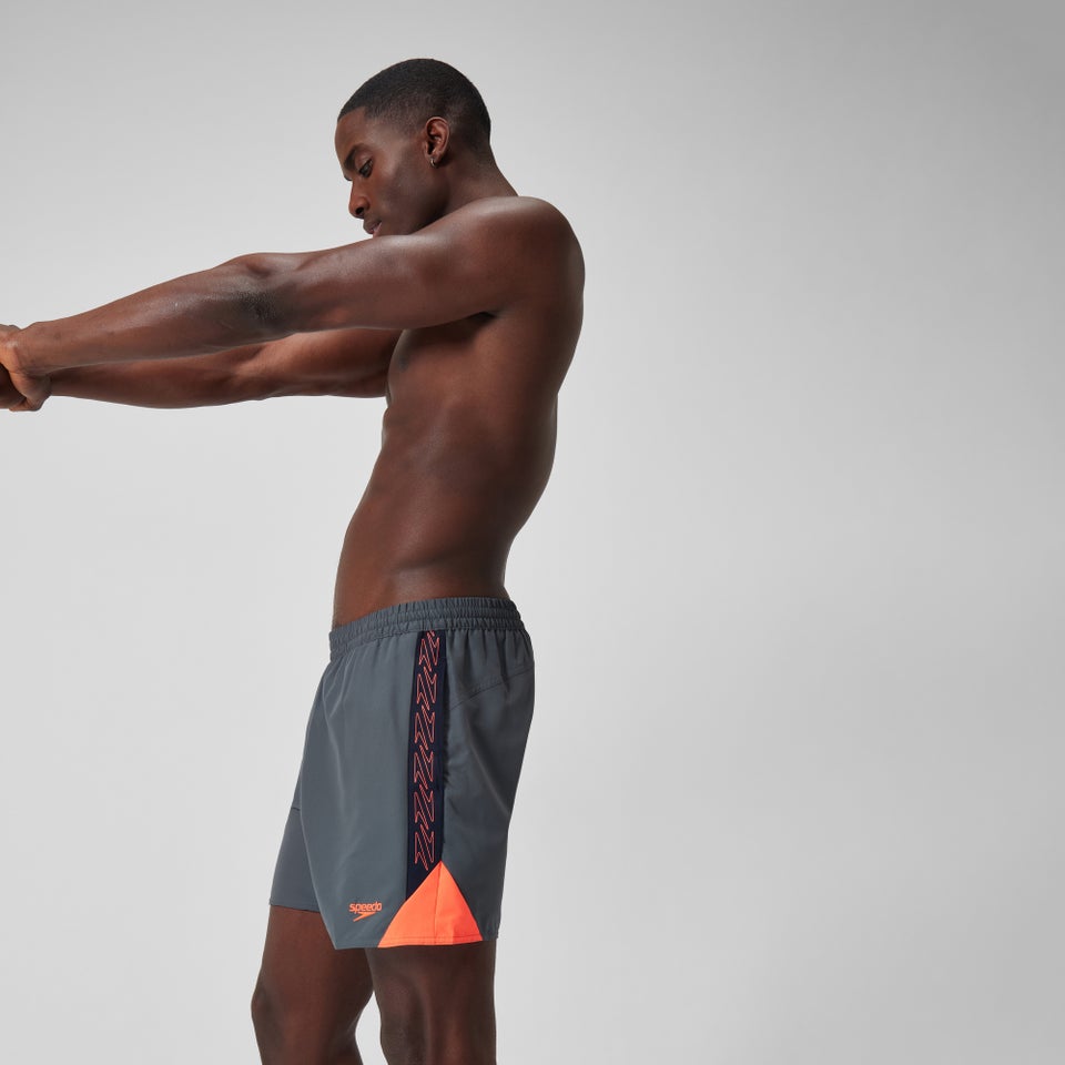 Short de bain Hyperboom Splice 40 cm pour Hommes Grey/Rouge