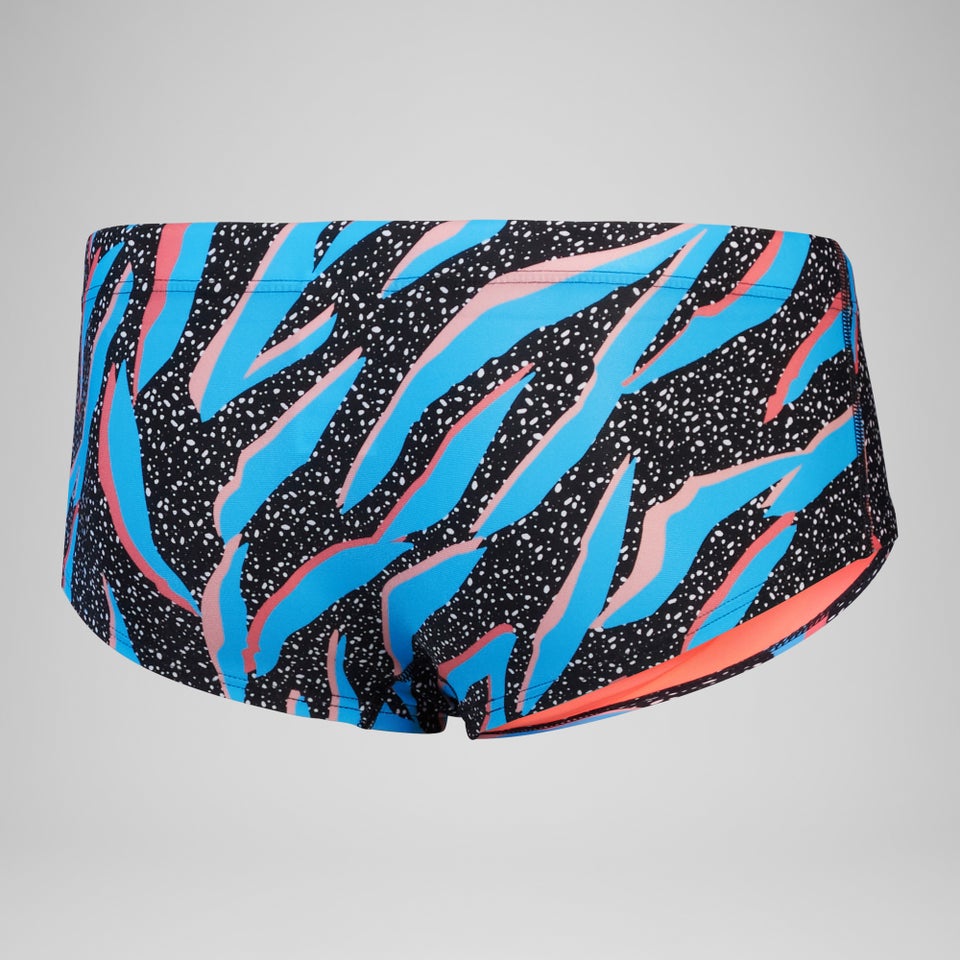 Men's Club Training 5" Allover Brief Black/Blue