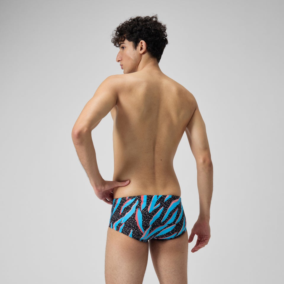 Men's Club Training 5" Allover Brief Black/Blue