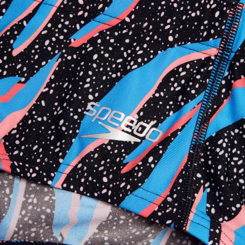 Men's Club Training 5" Allover Brief Black/Blue