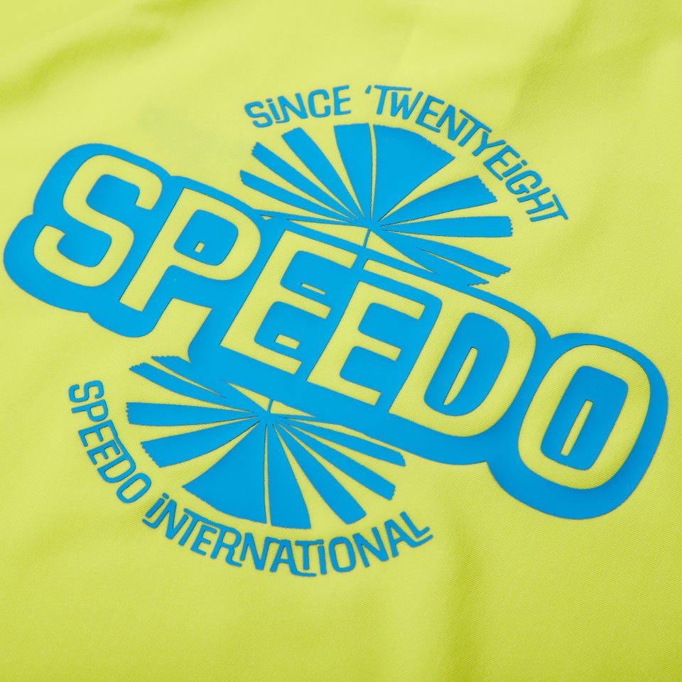 Boys' Printed Short Sleeve Rash Top Yellow