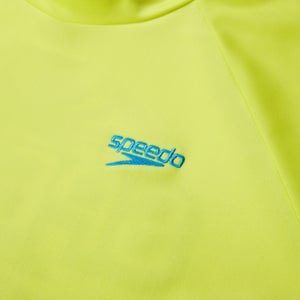 Boys' Printed Short Sleeve Rash Top Yellow