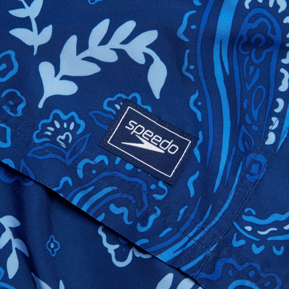 Short de bain Hommes Printed Leisure 16 pouces pour Hommes Bleu céruléen