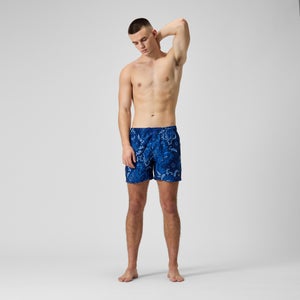 Short de bain Hommes Printed Leisure 16 pouces pour Hommes Bleu céruléen