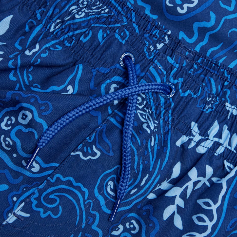 Short de bain Hommes Printed Leisure 16 pouces pour Hommes Bleu céruléen