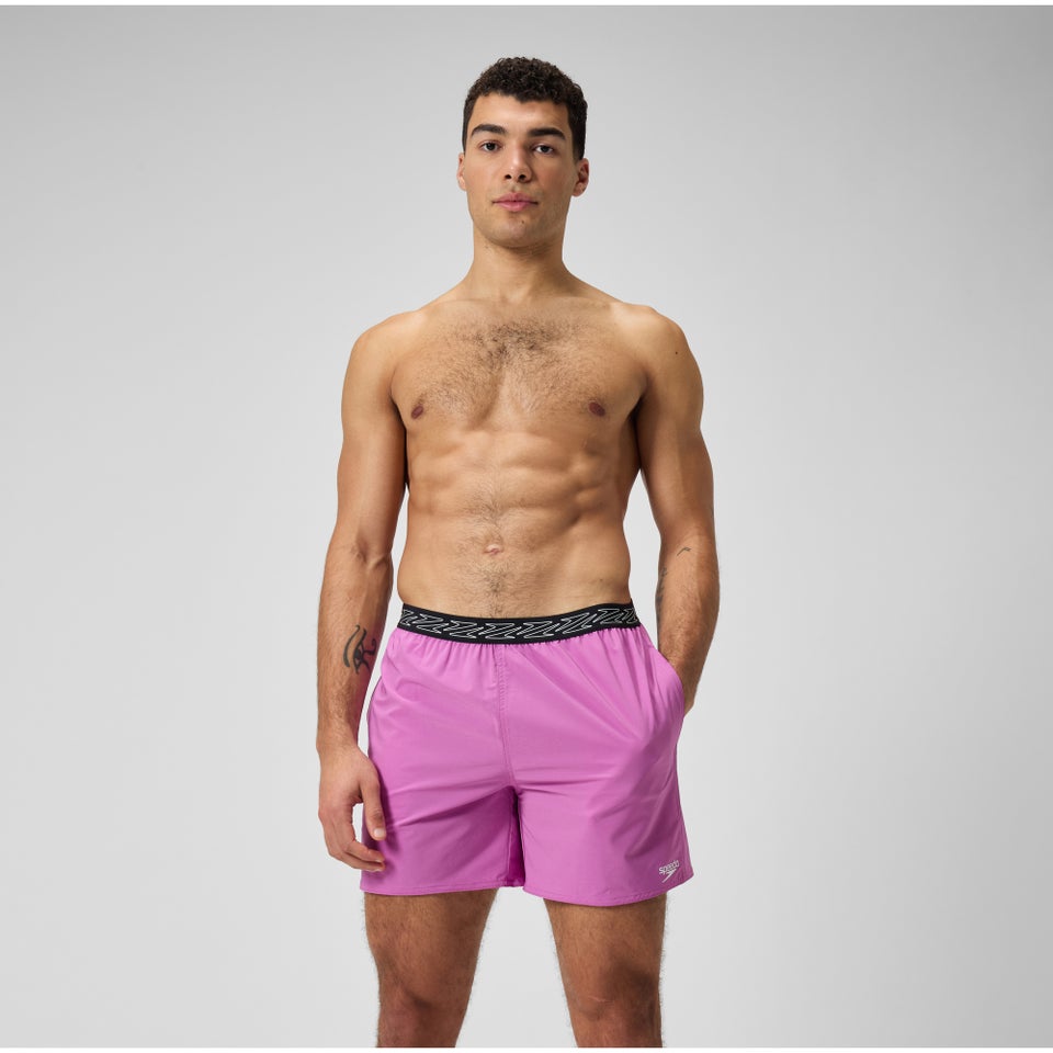 Herren Hyperboom Band Badeshorts, 40 cm Pink