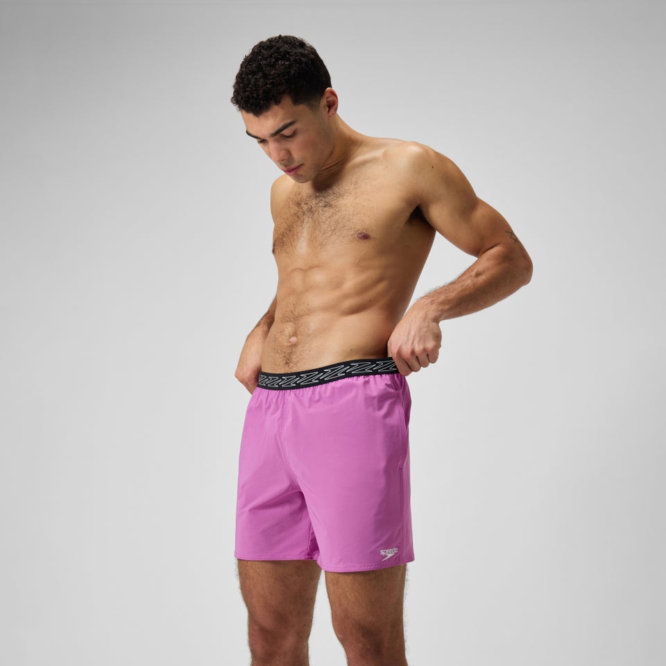 Herren Hyperboom Band Badeshorts, 40 cm Pink