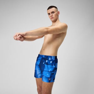 Short de bain Hommes Digital Printed Leisure 14 pouces pour Hommes Bleu céruléen