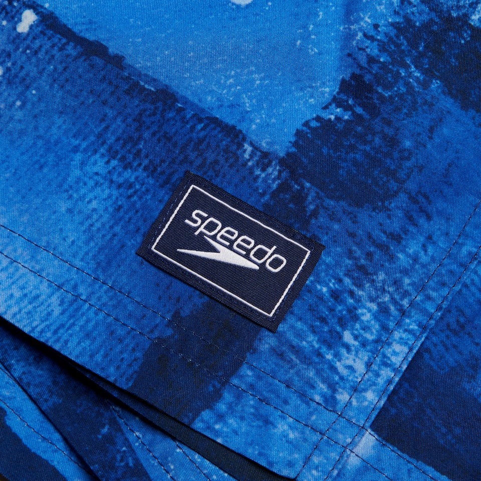 Short de bain Hommes Digital Printed Leisure 14 pouces pour Hommes Bleu céruléen