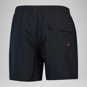 Herren Medley Badeshorts mit Logo, 16 Zoll Schwarz/Rot