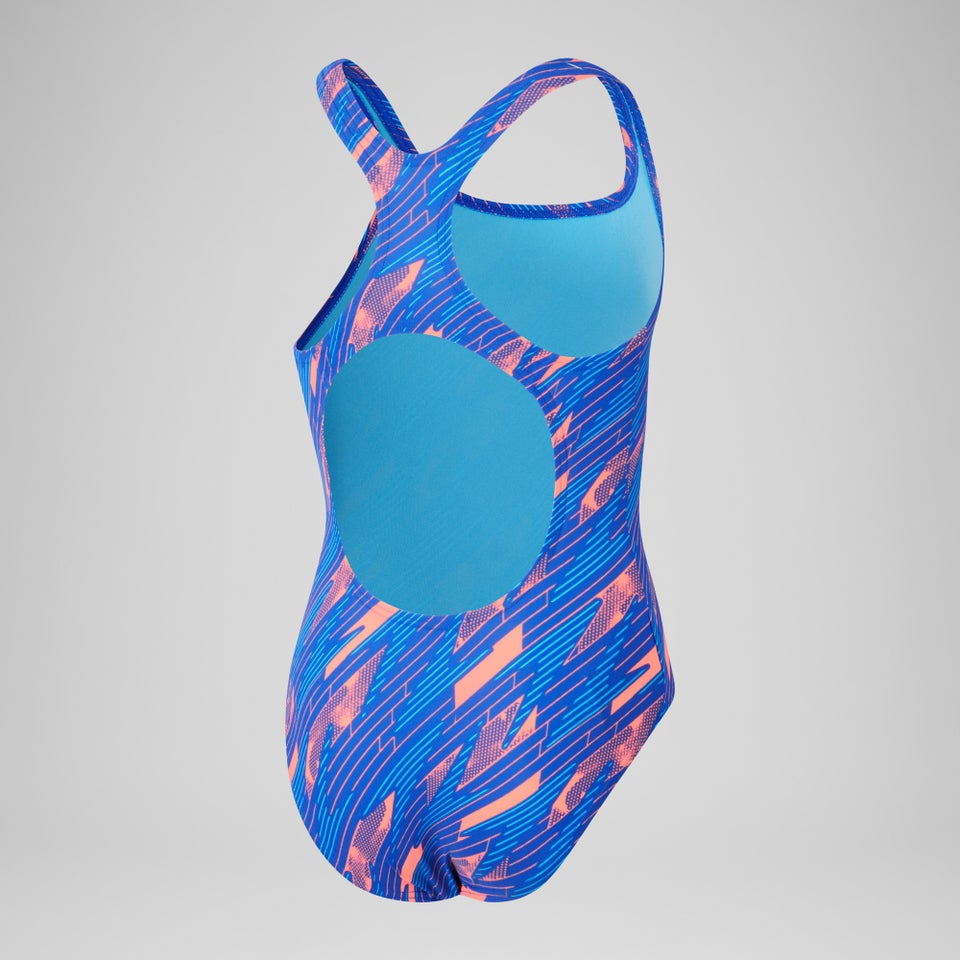 Maillot de bain Fille Allover HyperBoom pour Filles Rouge/Bleu