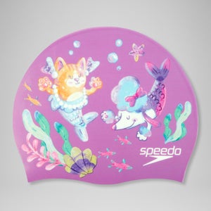 Junior Digital Printed Cap Pink - One Size