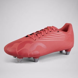 Junior Unisex Stampede Groundbreak Team Soft Ground Boots Purple/Orange