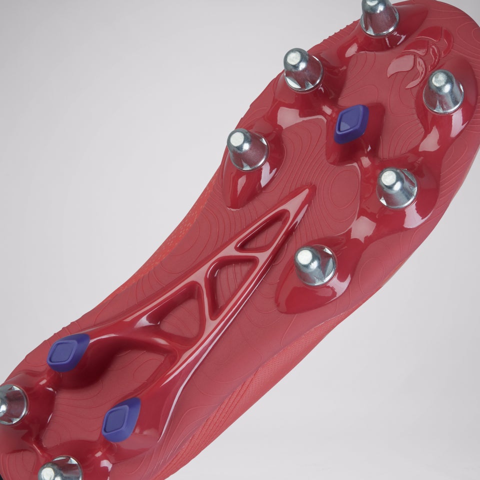 Adult Unisex Stampede Groundbreak Pro Soft Ground Boots Purple/Orange