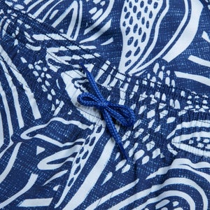 Men's Printed Leisure 18" Swim Shorts Blue