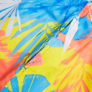 Men's Printed Leisure 14" Swim Shorts Blue/Yellow